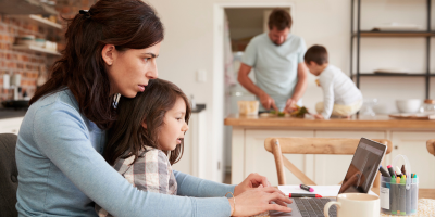 increase your productive work time with kids at home